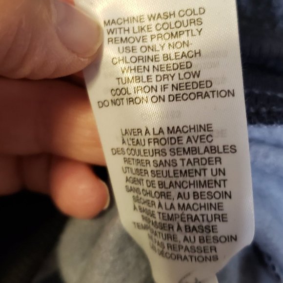 Champion Women's Navy Grey Tie-Dye Hooded Sweatshirt - Size: Large - Picture 3 of 12